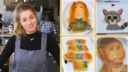 Pro Chef Tries Pancake Art for the First Time