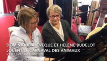 Vidéo. Un extrait du Carnaval des Animaux de Sainnt-Saëns joué par deux enseignantes de l'école de musique de Remiremont