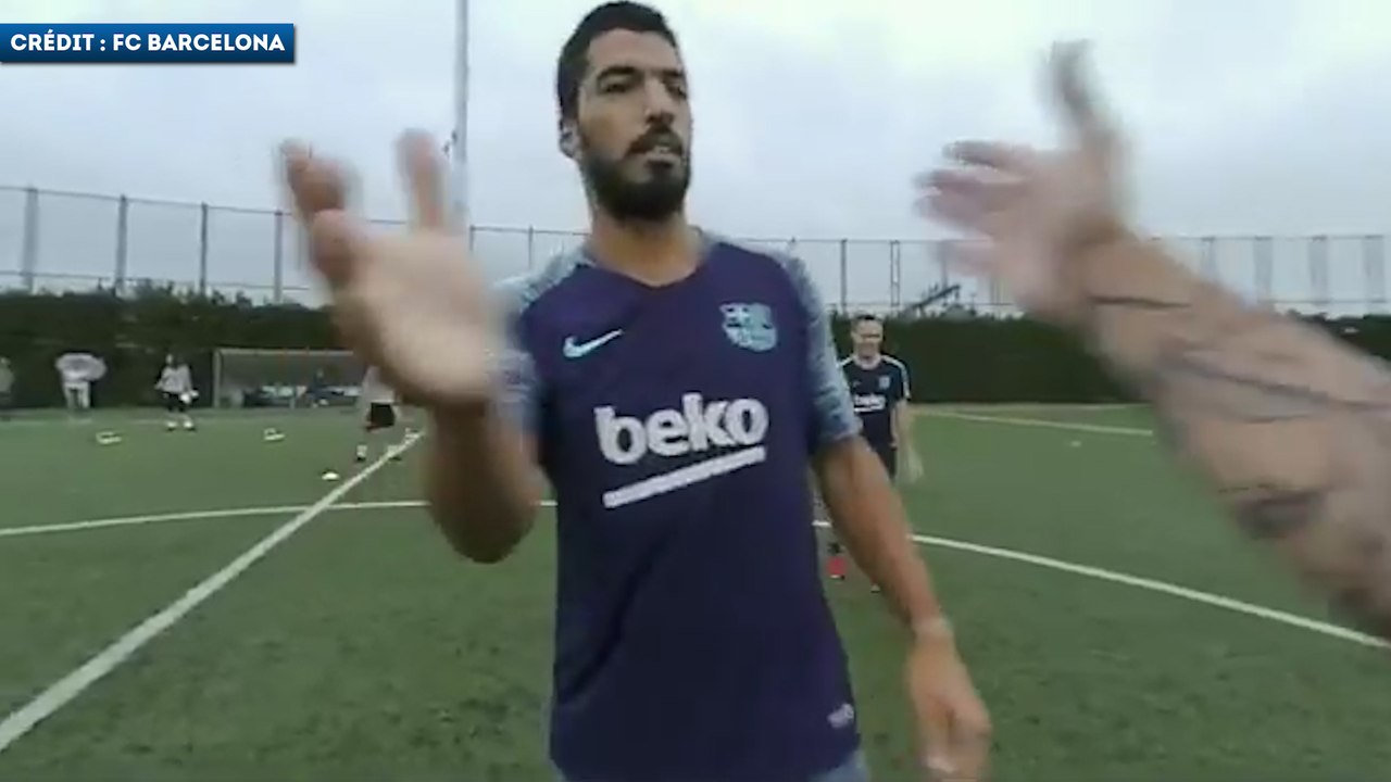 Dans les yeux de Lionel Messi à l'entraînement