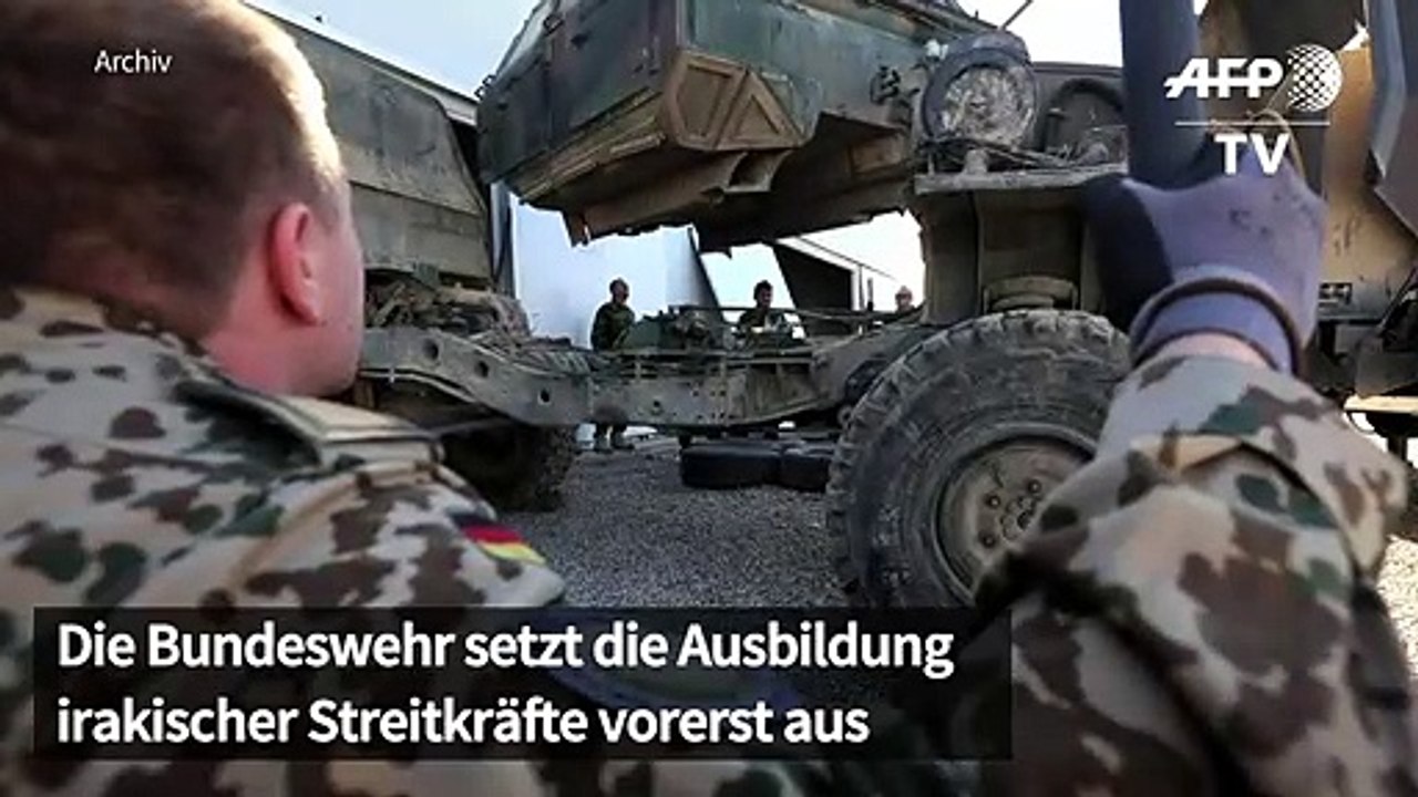 Bundeswehr setzt Ausbildung irakischer Streitkräfte vorerst aus