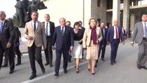 TBMM Başkanı Şentop, Matviyenko'ya Mecliste Bombalanan Yerleri Gezdirdi