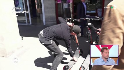 Faut-il interdire les trottinettes ? - C à Vous - 15/05/2019