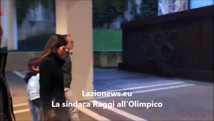 La sindaca Raggi all'Olimpico