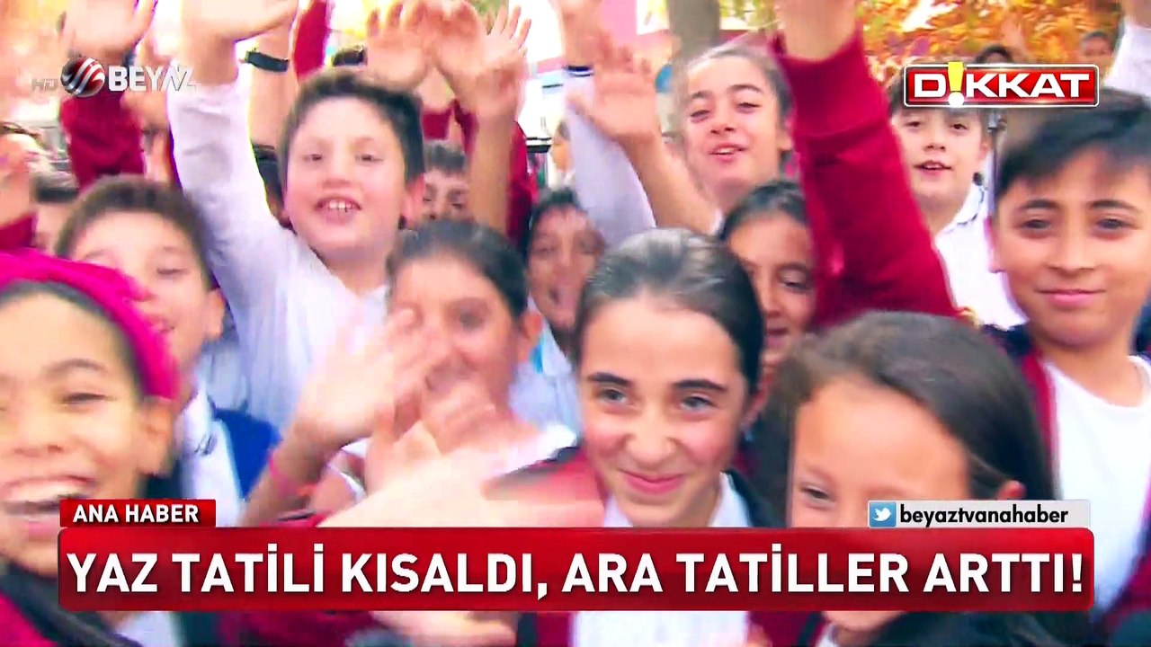 Yaz tatili kısaldı ara tatiller uzadı