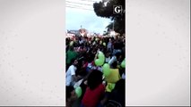 Manifestação na pracinha de Jucutuquara, Vitória