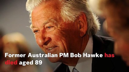 Video herunterladen: Former Australian Prime Minister Bob Hawke Dies Aged 89