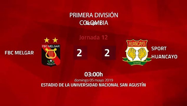 FBC Melgar-Sport Huancayo Jornada 12 Apertura Perú - Liga 1 05-05-2019_03-00