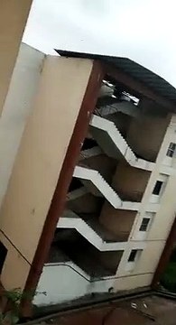 Fani cyclone in odisha - just the roof coming off in a cyclone!!