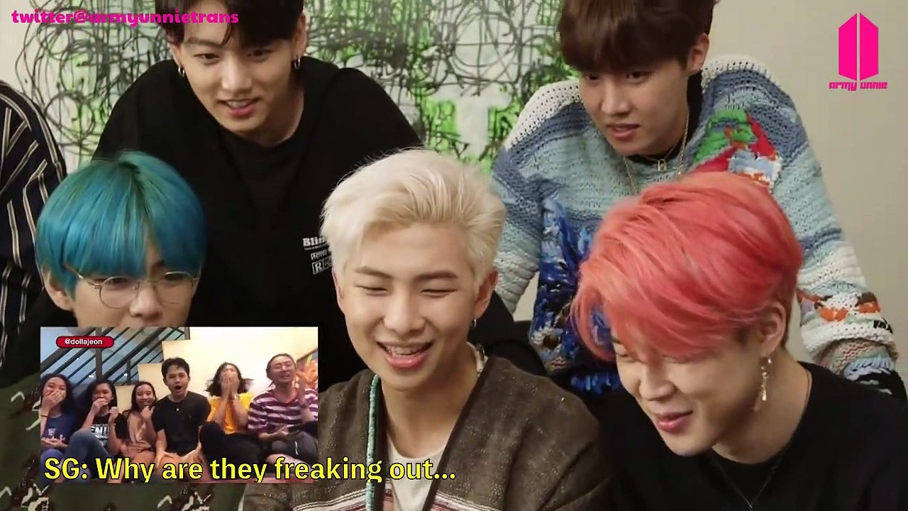 [ENG] 190417 BTS React To Fans Watching 'Boy With Luv'  Music Video For The First Time