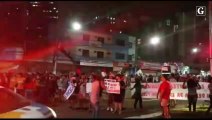 Manifestação na Reta da Penha, em Vitória