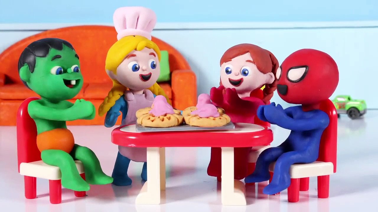 KIDS WEARING SUPERMAN COSTUMES ❤ PLAY DOH CARTOONS FOR KIDS