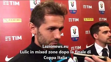 Lulic in mixed zone dopo la finale di Coppa Italia