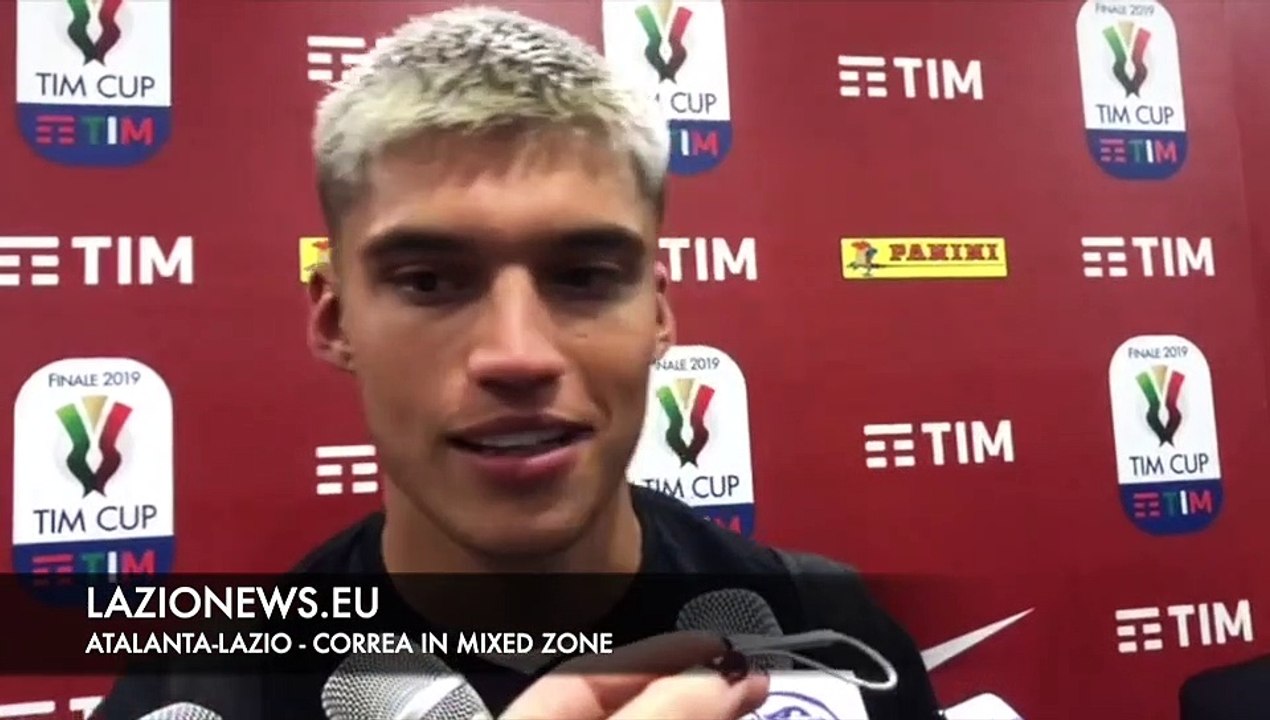Atalanta-Lazio, Correa in mixed zone