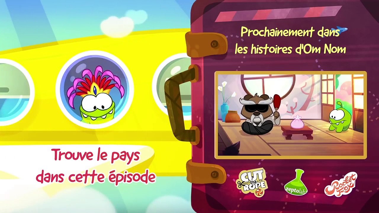 Cut The Rope | Les aventures de Om Nom  En Angleterre & Au Brésil  Dessin animé pour enfants