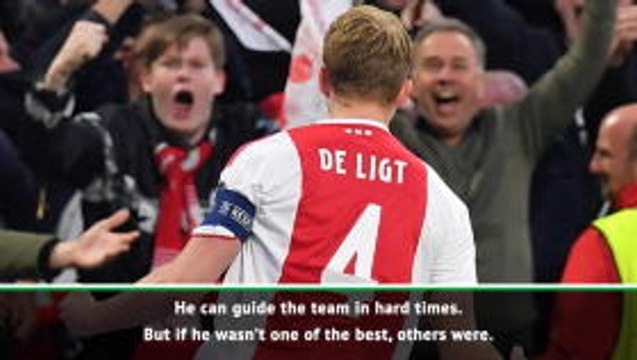 Blind praises captain de Ligt after Ajax clinch title
