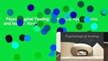 Psychological Testing: Principles, Applications, and Issues  Review