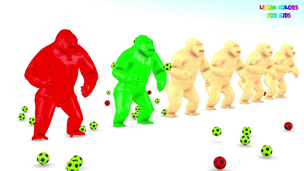 Learn Colors With Wooden Gorilla | Animals Toy For Kids | Learn Colors For Children