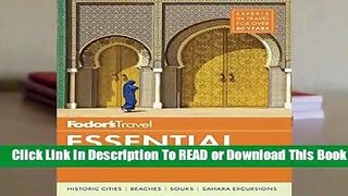 Full E-book Fodor s Essential Morocco (Full-color Travel Guide)  For Free