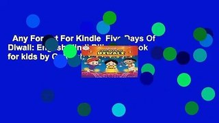 Any Format For Kindle  Five Days Of Diwali: English Hindi Bilingual book for kids by Gulukul Inc