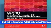 Online Learn Adobe Animate CC for Multiplatform Animations: Adobe Certified Associate Exam
