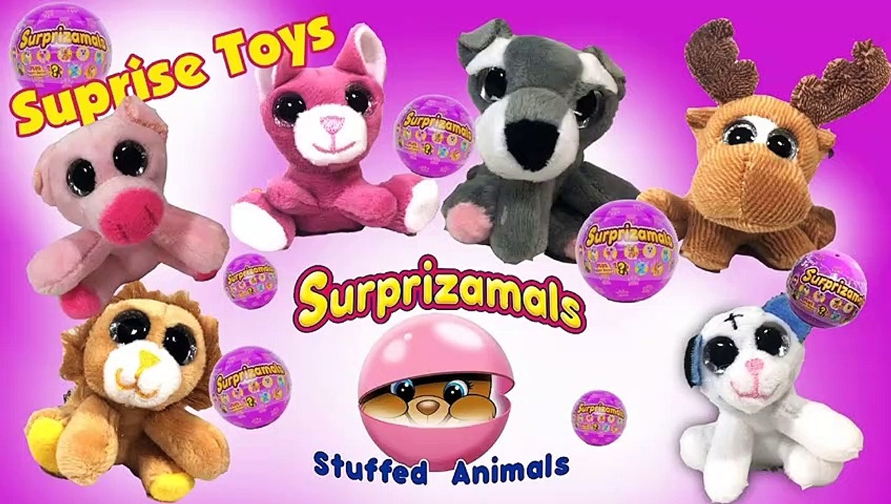  Surprizamals Stuffed Animals Surprise Mystery Mini Plush Toys Blind Bag Egg Opening