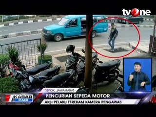 Pelaku Pencurian Motor Beraksi di Dua Tempat Berbeda