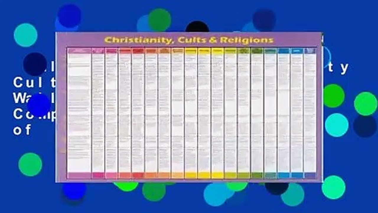 Full version  Christianity Cults and Religions: Wall Chart 20x26 Inches Compares the Beliefs of