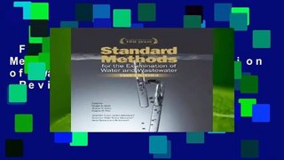 Full version  Standard Methods for the Examination of Water and Wastewater  Review