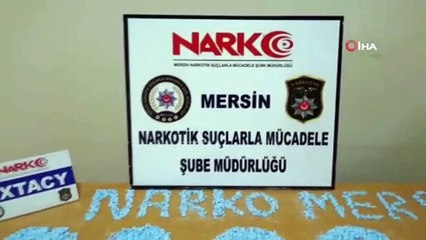 Mersin'de 3 bin 66 adet uyuşturucu hap ele geçirildi