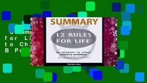 Any Format For Kindle  Summary of 12 Rules for Life: An Antidote to Chaos by Jordan B Peterson