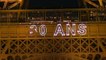 The Eiffel Tower lights up for its 130th birthday