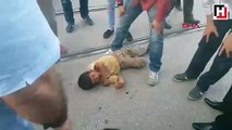 تصرّف غريب لوالد طفل سوري صدمته سيّارة في ولاية بورصة التركية (فيديو)
