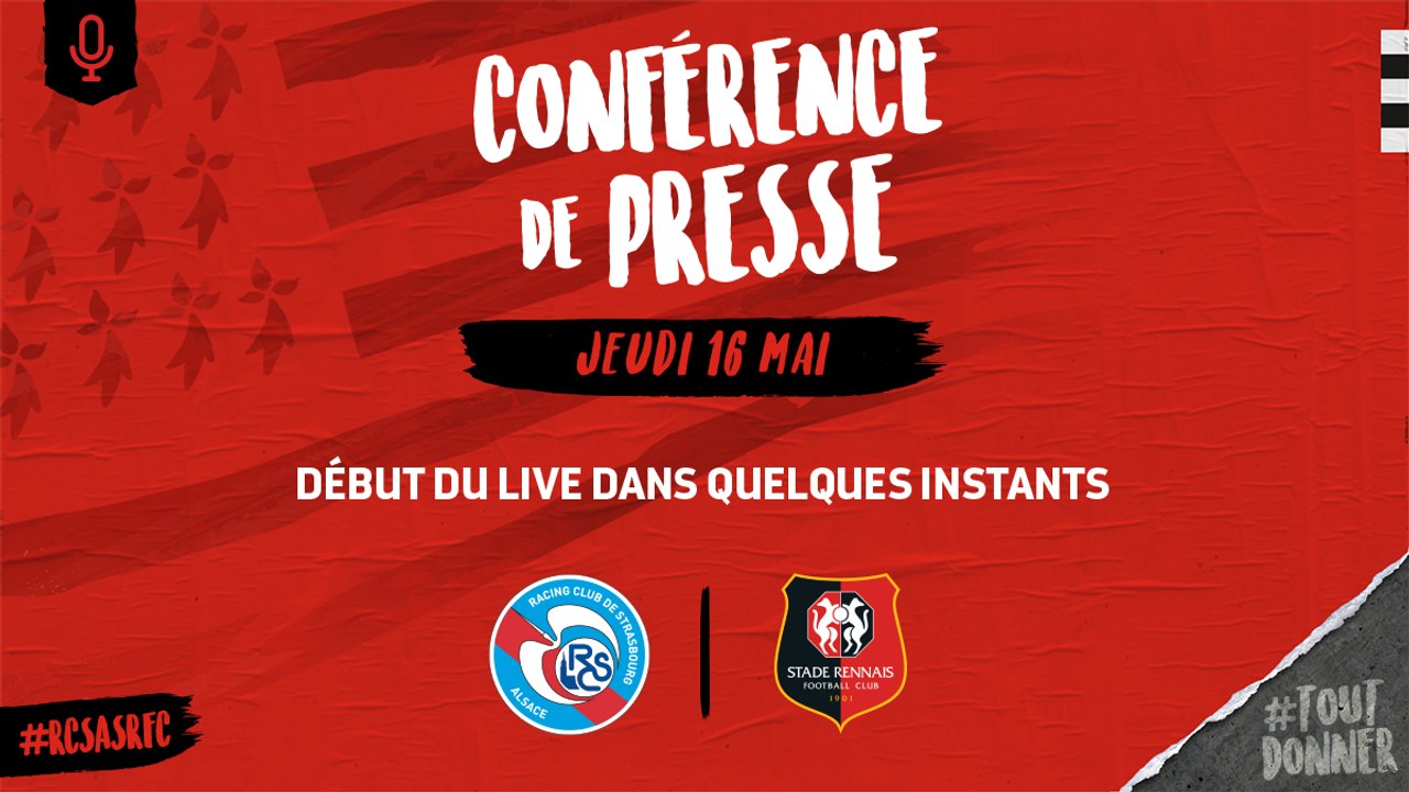 J37. #RCSASRFC : Conférence de presse d'avant-match