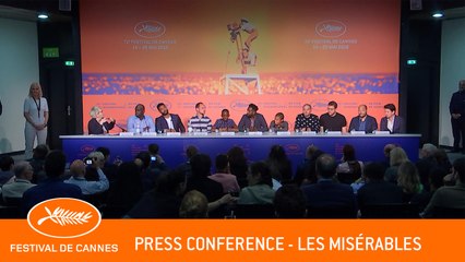 LES MISERABLES - Press conference - Cannes 2019 - EV