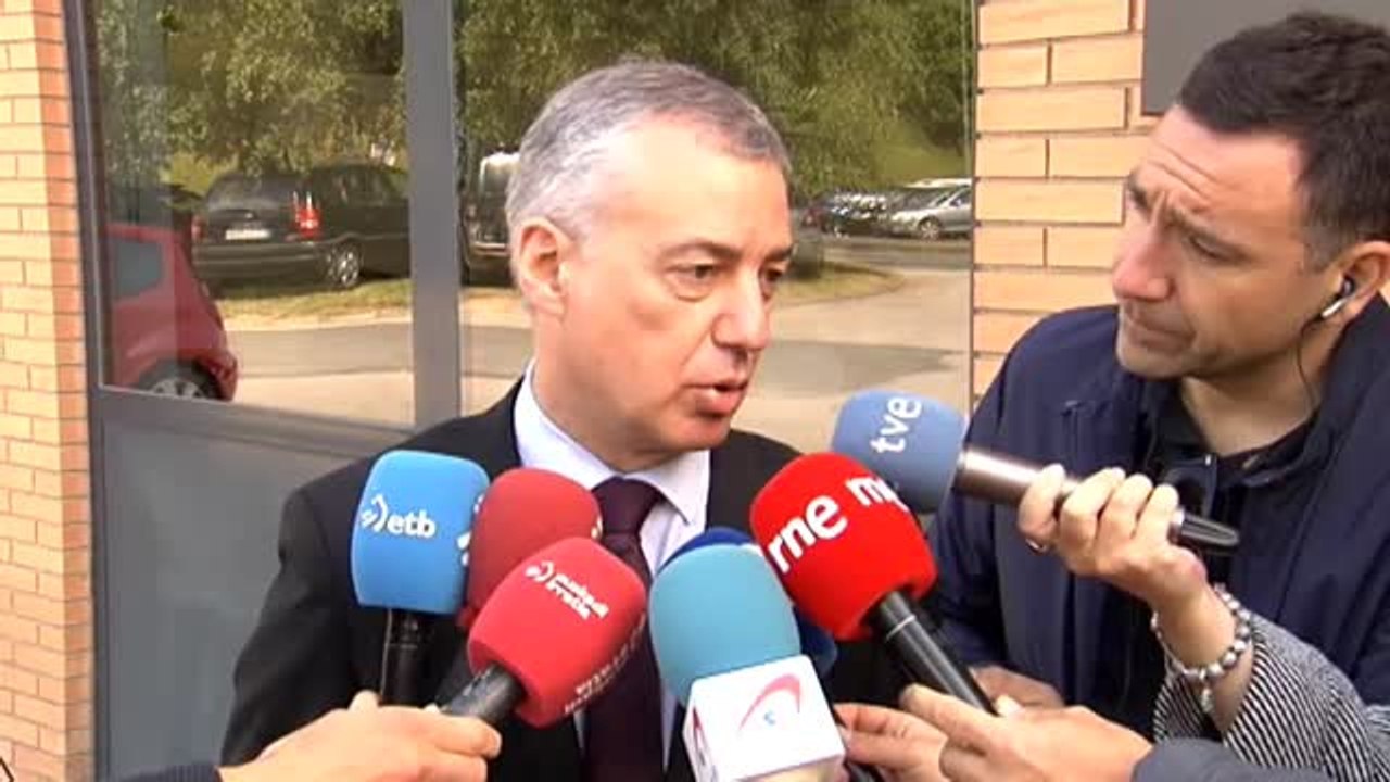 Urkullu: "Tenemos confianza en el cumplimiento de los procedimientos"