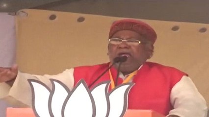 भाजपा प्रत्याशी हरिनारायण राजभर जनता से बोले- हाथ जोड़कर मांग रहा हूं माफी