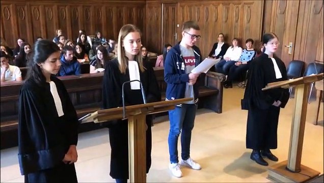 Tribunal de Sarreguemines : les jeunes du lycée Poncelet de Saint -Avold à la barre