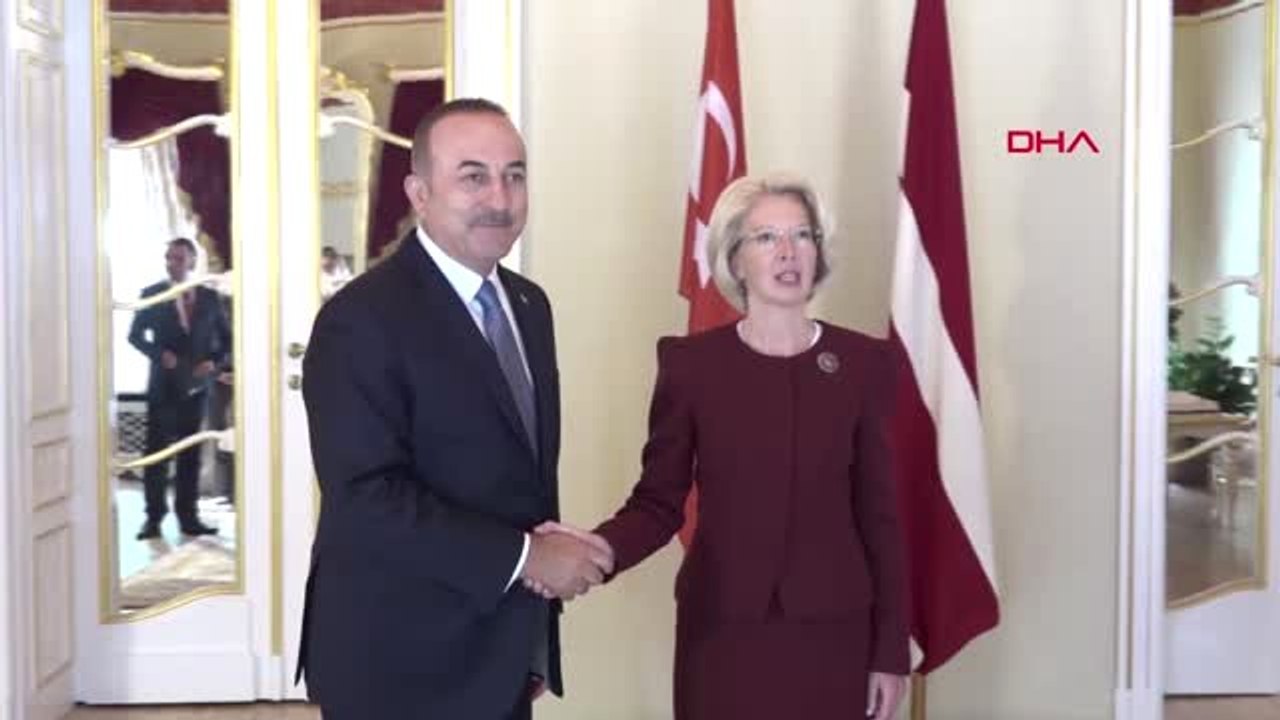 Dha Dış ? Çavuşoğlu, Letonya Parlamento Başkanı Murniece ile Görüştü