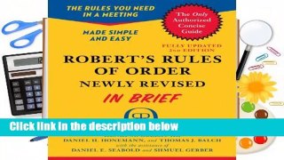 Full version  Robert's Rules of Order Newly Revised In Brief, 2nd edition  Review