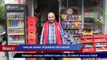 Bakkalın veresiye defterini satın alıp, 20 ailenin borcunu ödedi