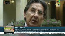 Fiscal general de Colombia renuncia a su cargo