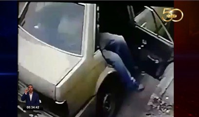 Cámaras captan el robo de varias gavetas con productos lácteos