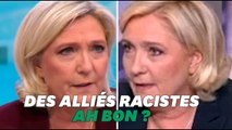 Le Pen doute (à tort) des idées racistes de ses alliés européens