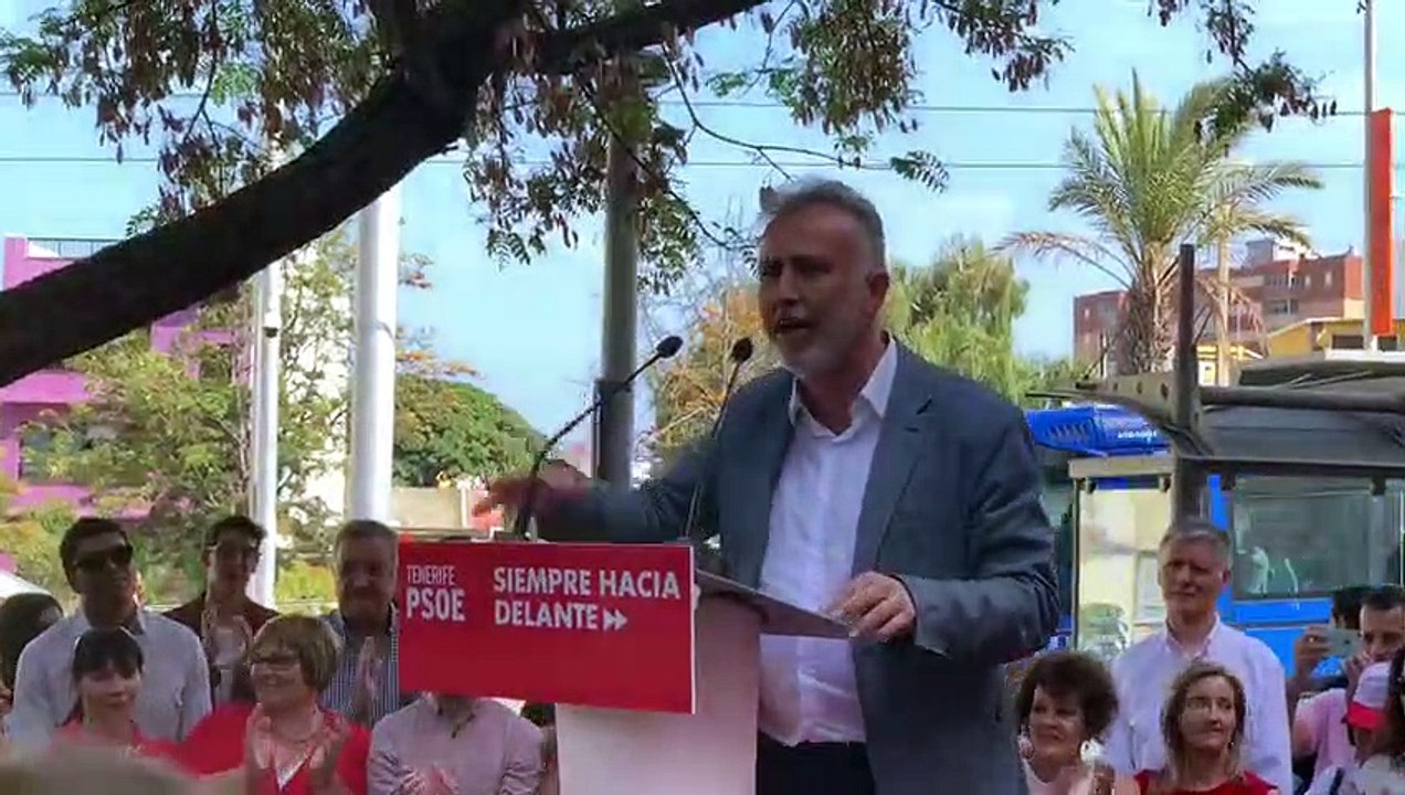 Ángel Víctor Torres en su comparecencia durante la jornada de hoy jueves
