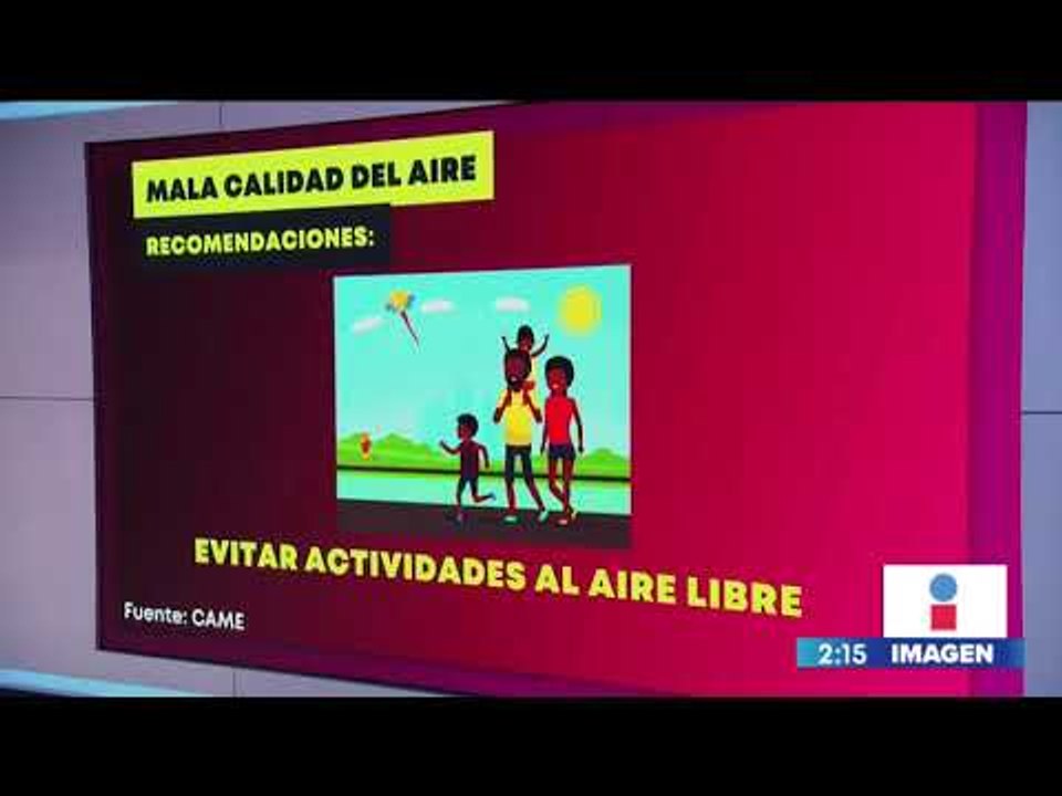 ¡Persiste la mala calidad del aire! Sigue estas recomendaciones para protegerte | Yuriria Sierra