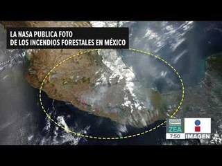 Скачать видео: La NASA publica foto de los incendios forestales en México | Noticias con Francisco Zea