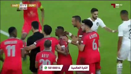 Al-Sadd 1-1 Al-Duhail- Almoez Ali bizarre red card