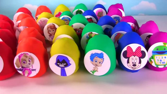 30 Play-Doh Toy Surprise Eggs - Nick & Disney Jr. - PJ Masks, Paw Patrol, Mickey Mouse Clubhouse