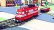 Tom The Tow Truck and Troy The Train with their truck friends in Car City: Crane, Flatbed Truck...
