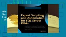 About For Books  Expert Scripting and Automation for SQL Server DBAs  Review